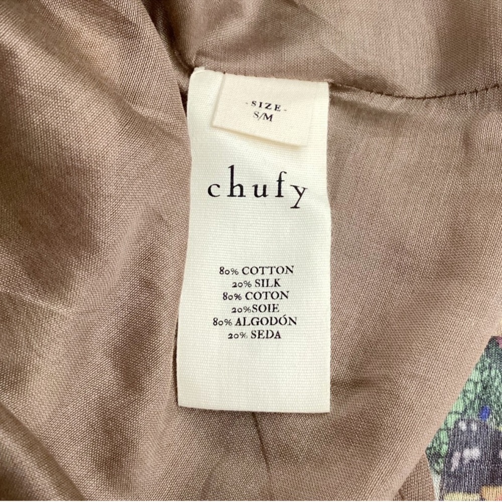 NWT CHUFY Khuyana Memories of Peru Printed Boho Cotton-Silk Maxi Dress Size M - Picture 14 of 15